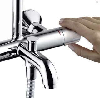 Hansgrohe Vernis Blend Regendoucheset met Badthermostaat Chroom