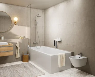 Hansgrohe Vernis Blend Regendoucheset met Badthermostaat Chroom