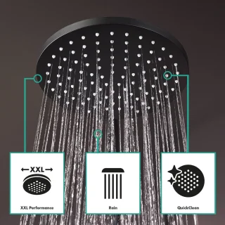 hansgrohe Vernis Blend Showerpipe 200 1jet mat zwart