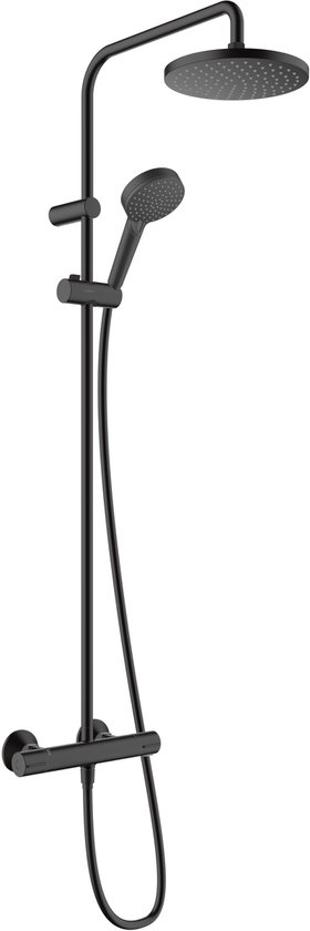 Stijlvolle all-in-one showerpipe: Vernis Blend 200 in mat zwart