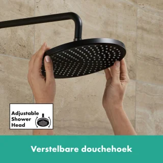 hansgrohe Vernis Blend Showerpipe 240 1jet met Badthermostaat Mat Zwart