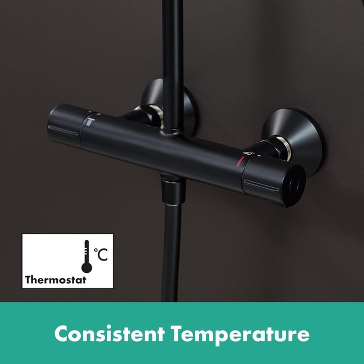hansgrohe Vernis Blend Showerpipe zwart mat