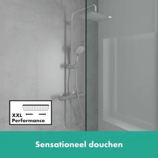 hansgrohe Vernis Shape Showerpipe 230 met douchethermostaat chroom