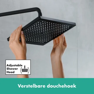 hansgrohe Vernis Shape Showerpipe 240 1jet Thermostaat Mat Zwart