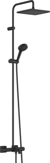 hansgrohe Vernis Shape showerpipe 240 met badthermostaat mat zwart