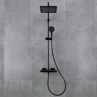 hansgrohe Vernis Shape Showerpipe 240 Thermostaat Mat Zwart