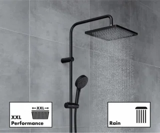 hansgrohe Vernis Shape Showerpipe 240 Thermostaat Mat Zwart