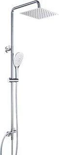 Happyment Regendouche Set met Thermostaatkraan RVS Zilver