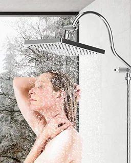 Hibbent 200 x 200 mm Square Recessed Rain Shower Head
