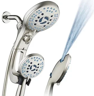 Hogedrukhanddouche met regenfunctie