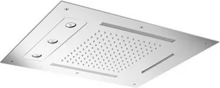 Hoofddouche Hotbath Mate 48x63 cm inbouw LED geborsteld nikkel