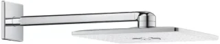 Hoofddouche met douchearm 310x430 mm moonwhite