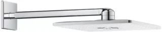 Hoofddouche met douchearm 310x430 mm moonwhite