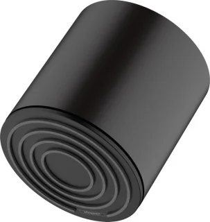 Hoofddouche rond 105 mm mat zwart