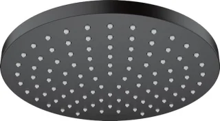 Hoofddouche rond 205 mm mat zwart