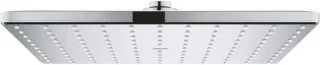 Hoofddouche vierkant regendouche 310 mm chroom