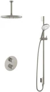 Hotbath Buddy inbouw regendoucheset – thermostatisch – plafondbuis 15 cm – hoofddouche 300 mm – handdouche 3 standen – glijstang 900 mm