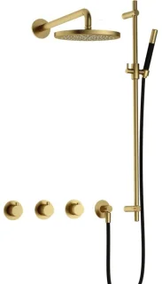 Hotbath Cobber CB7067 inbouw regendoucheset geborsteld messing pvd