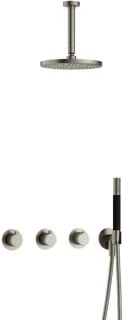 Hotbath Cobber CB7067 inbouw regendoucheset geborsteld nikkel