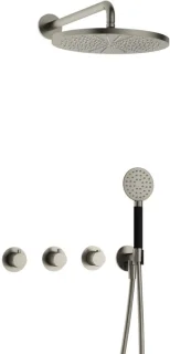 Hotbath Cobber CB7067 inbouw regendoucheset geborsteld nikkel