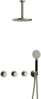 Hotbath Cobber CB7067 - Inbouw regendoucheset Geborsteld Nikkel