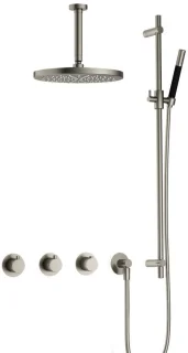 Hotbath Cobber CB7067 inbouw regendoucheset geborsteld nikkel