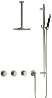 Hotbath Cobber CB7067 Inbouw Regendoucheset Geborsteld Nikkel