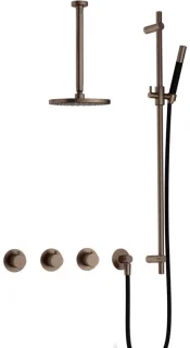 Hotbath Cobber CB7067 inbouw regendoucheset in verouderd messing