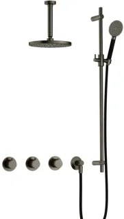 Hotbath Cobber CB7067 - Inbouw Regendoucheset - Verouderd Ijzer