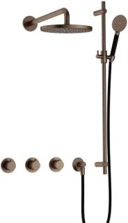 Hotbath Cobber CB7067 inbouwregendoucheset in verouderd messing