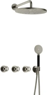 Hotbath Cobber CW7067 inbouw regendoucheset geborsteld nikkel