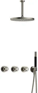 Hotbath Cobber CW7067 inbouw regendoucheset geborsteld nikkel