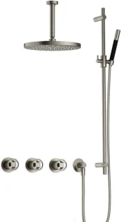 Hotbath Cobber CW7067 inbouw regendoucheset geborsteld nikkel