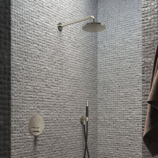 Hotbath Cobber IBS22 regendoucheset inbouw nikkel geborsteld