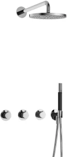 Hotbath Cobber Inbouw Regendoucheset Chroom