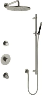 Hotbath Cobber inbouw regendoucheset geborsteld nikkel