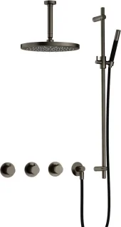 Hotbath Cobber Thermostatische Douche Inbouwset 70 Verouderd ijzer