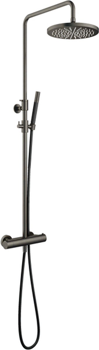 Wat vinden we goed aan de Hotbath Cobber thermostatische regendoucheset 30cm ijzer verouderd