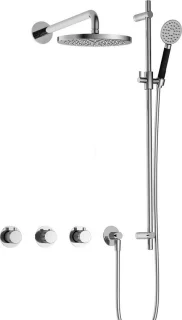 Hotbath Cobber X 70 Complete thermostatische douche inbouwset chroom