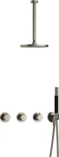 Hotbath Cobber X 70 douche inbouwset geborsteld nikkel