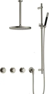 Hotbath Cobber X 70 inbouw doucheset geborsteld nikkel