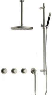 Hotbath Cobber X CX7067 inbouw regendoucheset geborsteld nikkel