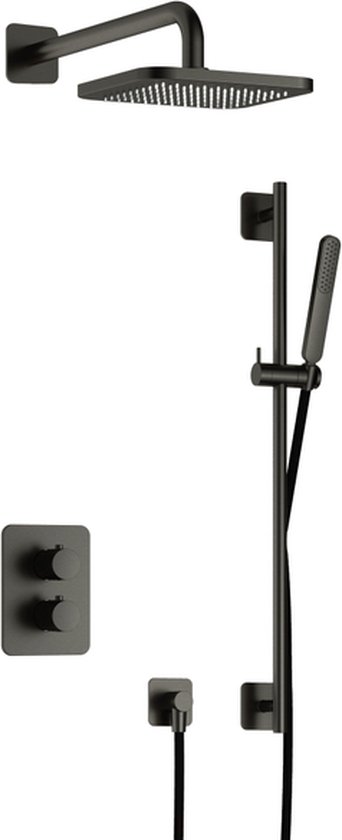 Hotbath Gal IBS40A Doucheset Inbouw Gunmetal PVD