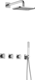 Hotbath Gal thermostatische douche inbouwset chroom