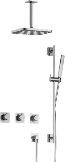 Hotbath Gal thermostatische inbouw doucheset, chroom