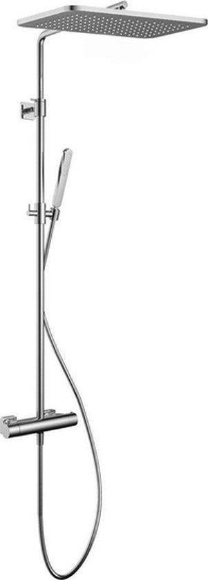 Hotbath Gal thermostatische regendoucheset 27x40cm chroom