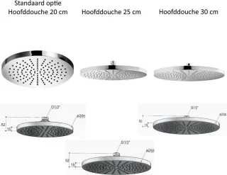 Hotbath Get Together IBS1A Regendoucheset inbouw geborsteld nikkel
