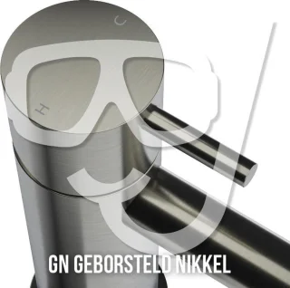 Hotbath Mate inbouwhoofddouche vierkant 30x30cm nikkel geborsteld