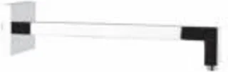 Hotbath Mate wandarm 35cm vierkant nikkel geborsteld