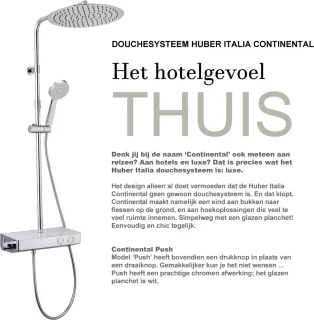 Huber Italia Continental douchesysteem